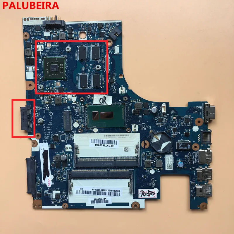 PALUBEIRA ACLU3/ACLU4 NM-A361 для lenovo G40-80 материнская плата для ноутбука с процессором протестирована