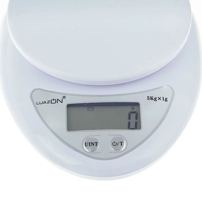 Весы кухонные LuazON LVK-501, электронные, до 5 кг, белые ► Фото 2/6