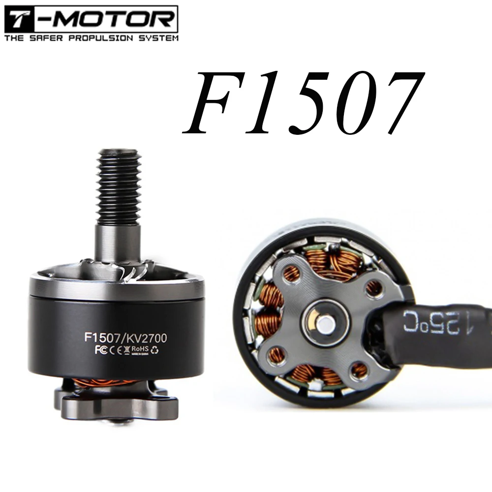 T Motor F1507 1507 2700KV 3 6S / 3800KV 4S бесщеточный двигатель для радиоуправляемого дрона Cinewhoop