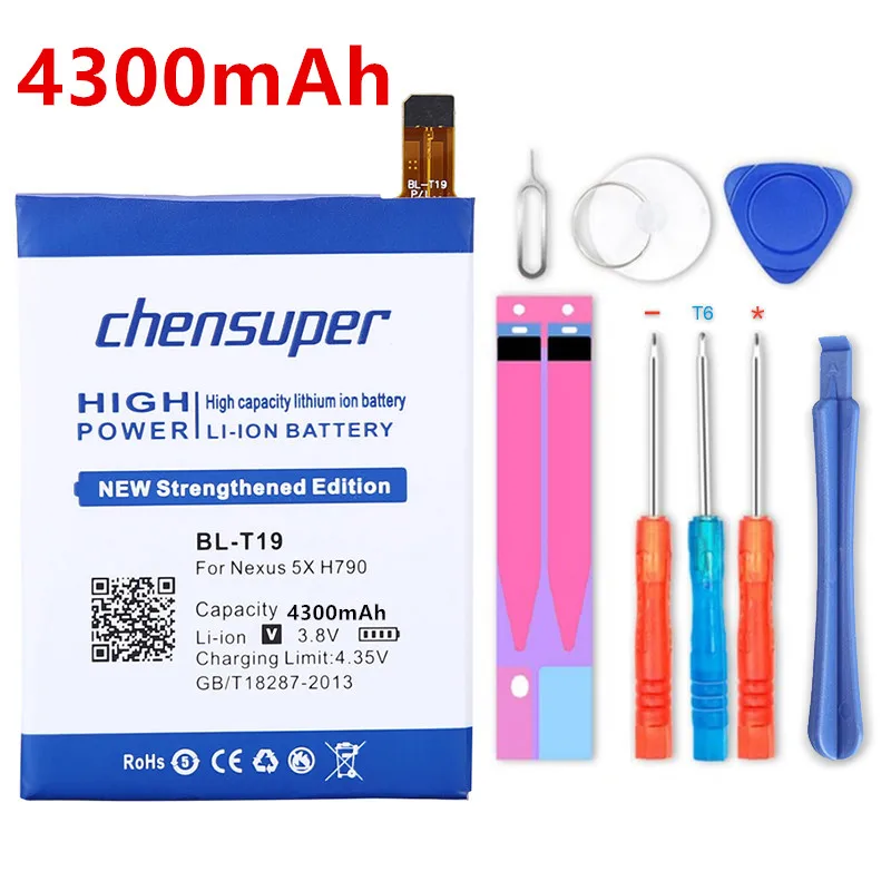 Nuova Batteria 4300Mah Blt19 Bl-T19 Per Lg Nexus 5X H790 H791 H798 Batterie Del Telefono Bateria
