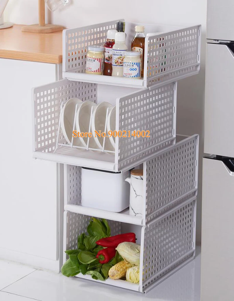 

Detachable Clothes Organizer Clothes Shelf Storage Box Plastic Board Rack Drawer Bedroom Home Storage Rack