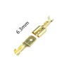 100Pcs/Lot 2.8/4.8/6.3mm Female and Male Crimp Terminal Connector Gold Brass/Silver Car Speaker Electric Wire Connectors Set ► Photo 3/5