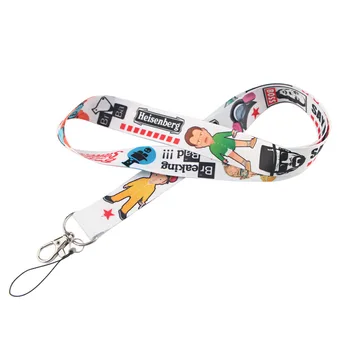 

20pcs/lot American TV Show Breaking Bad Lanyard Mobile Phone Rope Documents Key Strap Creative Webbing Neck Strap AL0809