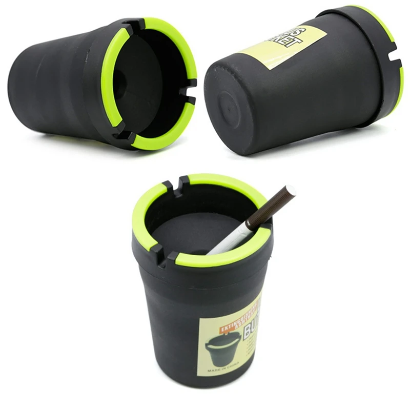 

Car Mini Portable Ashtray Cigarette Cup Car Butt Bucket Smoke Ash Tray Holder Case for Car Home Smoking Accessories Candy Color