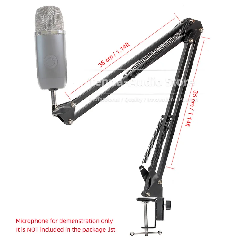 Desktop Braçadeira de Suspensão Mic Braço Boom para Yeti Azul x Yetix Microfone Suporte Mesa Superior Gravação Mike Scissor Suporte Montagem - Image 3