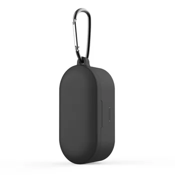 

Silicone Shockproof Case for QCY T1S/T2C Earphone Cases Headset Protective Cover with Keychain Anti-fall Protection Case