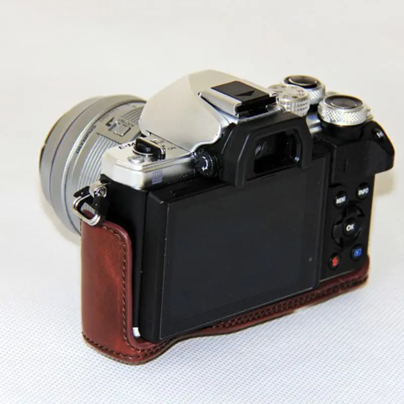 Сумка для камеры из искусственной кожи с защитой от царапин защитный чехол с плечевым ремнем для Olympus EM10 Mark II аксессуары для камеры LX9A