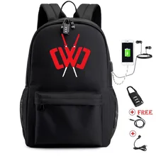 Чад дикая глина рюкзак школьные рюкзаки для мальчиков девочек студенческие сумки USB многофункциональная Дорожная сумка на молнии сумка для ноутбука