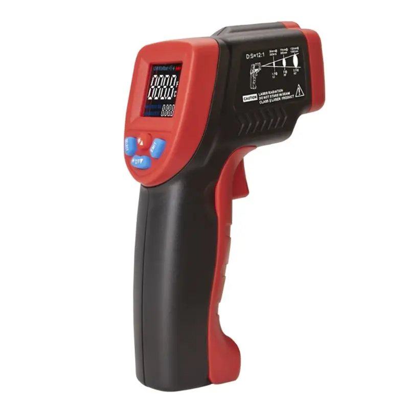 

LCD Color Screen Digital Laser Infrared Thermometer Non-contact Temperature Meter Pyrometer IR Laser Point Gun -50 to 550 Degree