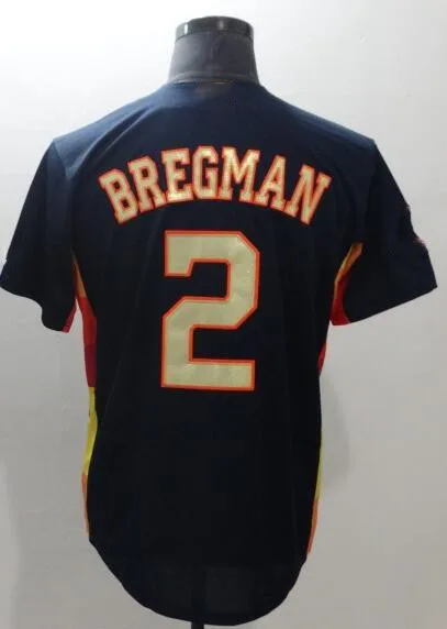 All stitched Men's player George Springer 4 Alex Bregman 2 jerseys - Цвет: AS photo