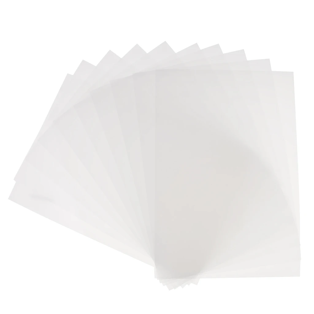 20pcs Clear Shrink Film Sheets  Shrinkable Paper For DIY Crafts Supplies