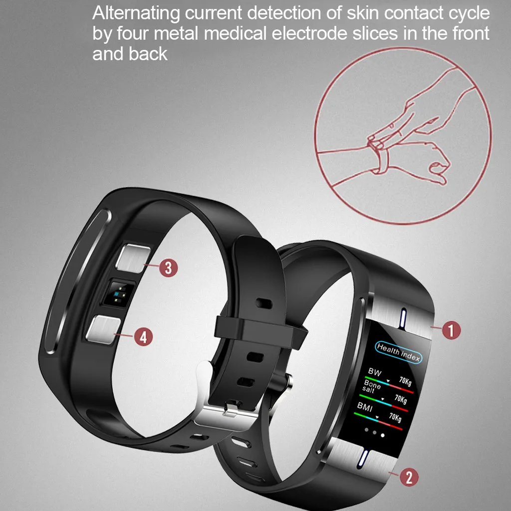 Смарт-часы фитнес-трекер Horloge Mannen нарукавная повязка в реальном времени монитор Hartslag& Slapen Beste Paar погода# D1