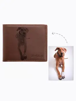

Personalized Photo Men's Leather Trifold Wallet，Custom Photo Wallet Personalized Photo Wallet Custom Wallet Personalized Walle