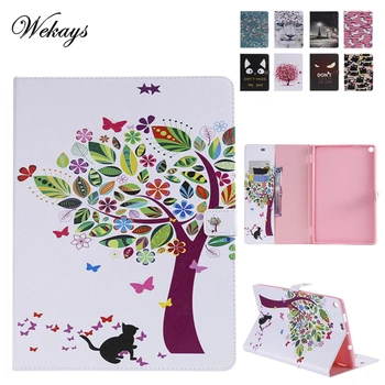 

Wekays For Amazon HD10 2017 Cartoon Cat Leather Funda Case For Coque Amazon Kindle Fire HD10 HD 10 2017 10 inch eBook Cover Case