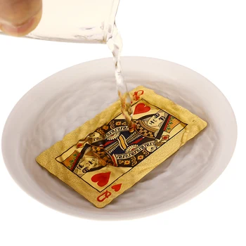 

57x87mm Gold Foil Waterproof Poker Set Board Game Playing Cards Collection Magic Gift Collection with 5 Style
