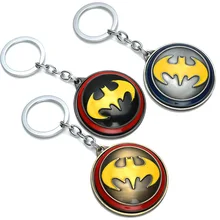 DC аниме-атрибутика логотип БЭТМЭН вращающийся сплав брелок Подвеска внешней торговли AliExpress Eaby Лидер продаж