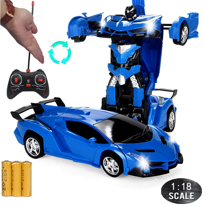 

Трансформер RC Автомобильная игрушка 1:18 весы 24 см датчик жестов Трансформация Робот деформация с дистанционным управлением игрушки машинки для детей C01