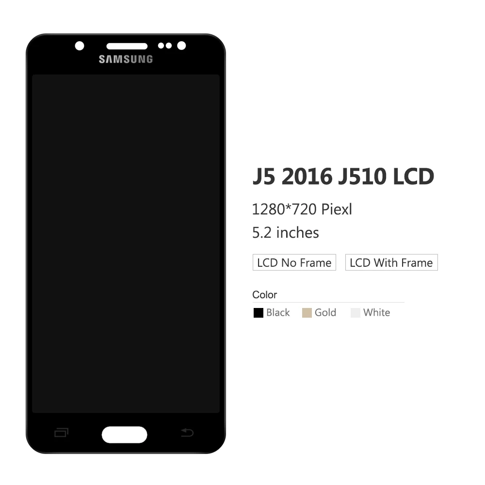 TFT J510 дисплей для samsung Galaxy j5 J510 J500 F FN G Y M H DS кодирующий преобразователь сенсорного экрана в сборе рамка кнопка Home