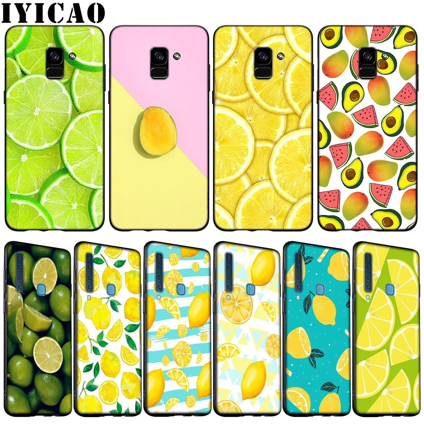 IYICAO mango lemon fruit Soft Phone Case for Samsung Galaxy A51 A71 A81 A91 A41 A21 A11 A01 A2 Core J8 J7 J4 J6 Plus Prime 2018 | Мобильные