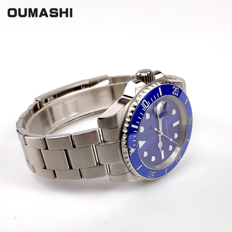 OUMASHI 40 мм автоматические часы мужские 116610 из нержавеющей стали сапфир 20 бар плавать дайвер механические наручные часы