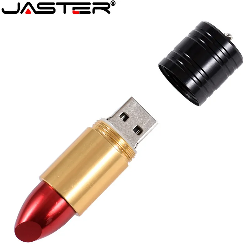 Флеш накопитель JASTER Shantou Metalen 5 Soorten в виде губной помады Usb флеш 4 ГБ 16 32 64 usb 2 0 диск