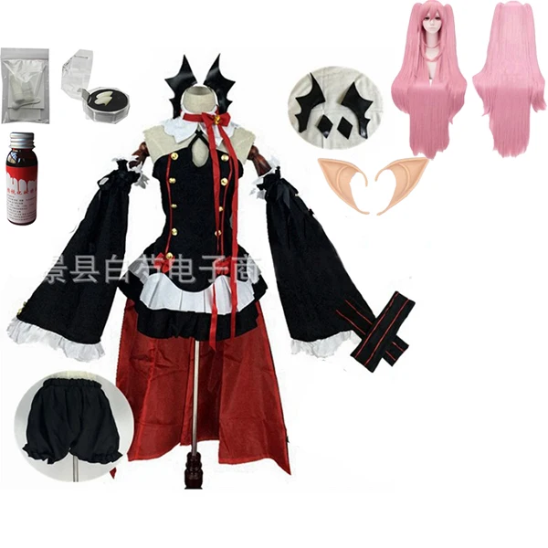 package 5 Аниме Серафим конца Owari no Seraph Krul Tepes униформа косплей костюм полный комплект платье наряд - Цвет: package 5