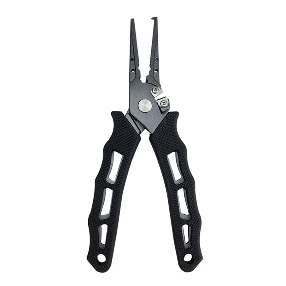 

Multifunctional Stainless Steel Anti-rust Non-slip Handle Split Ring Durable Holder Portable Hook Remover Fishing Pliers Outdoor