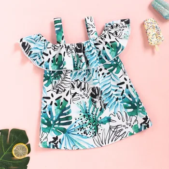 

HIPAC 2020 Princess Dress Girl Summer Children Clothes Cotton Knee-Length European And American Style Pattern A-Line Sleeveless