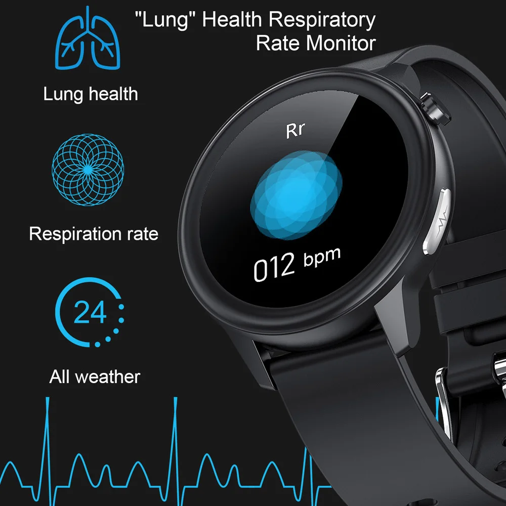 Body Temperature Measurement ECG PPG Smart Watch