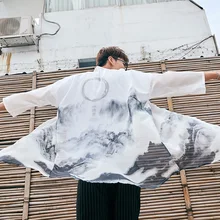 Новые традиционные японские кимоно кардиган для мужчин японский стиль кимоно платье свободное летнее японское кимоно юката азиатская одежда SL1299