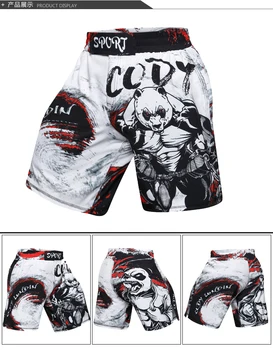 

New Boxing Shorts Compression Quick-Dry Pants 3D Orangutan Print Rashguard Taekwondo Skinny T-shirt Pants Muay Thai MMA Fightin