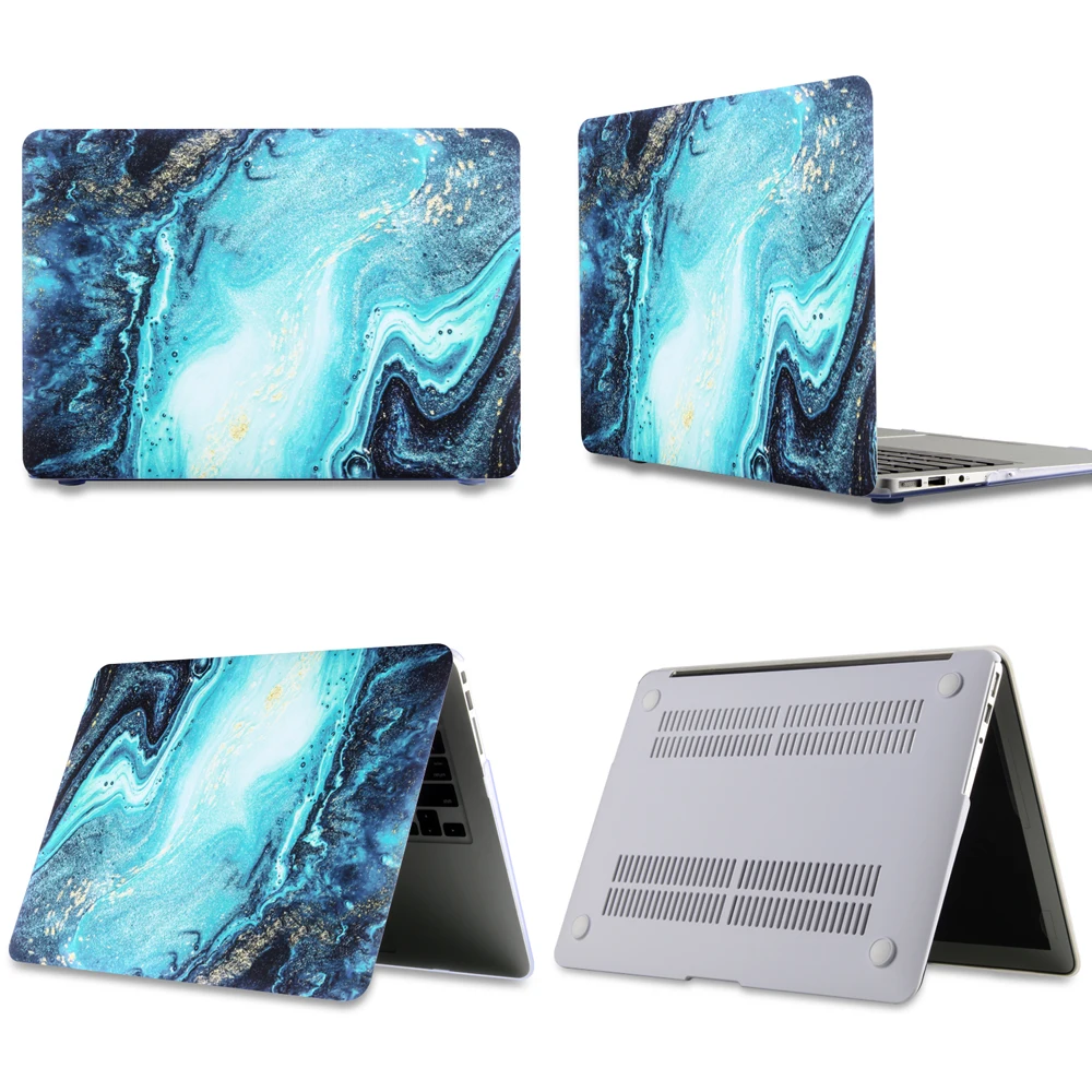 Мраморный чехол для ноутбука APPle MacBook Pro Air retina 11 12 13 15 Mac Book 15,4 13,3 дюймов Сенсорная панель рукав+ крышка клавиатуры