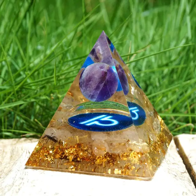 Orgonite pyramid libra zodiac - Image 5