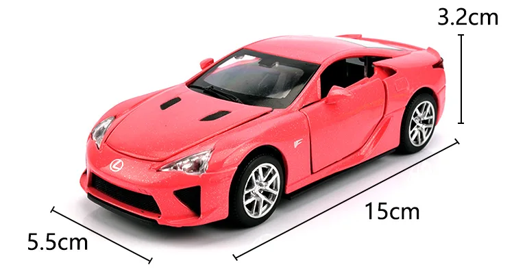 Новинка для Lexus LFA, Супер гоночный автомобиль, модель, игрушечные весы 1:32, модель автомобиля, литой под давлением, автоматический светильник, музыкальная игрушка, автомобиль, детские игрушки для мальчиков