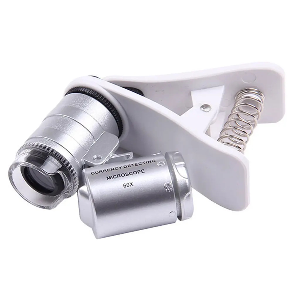 9882W Multi-Purpose 60 Times Microscope Jewelry Jade Identification Portable Mini High-Power Camera Phone Magnifier