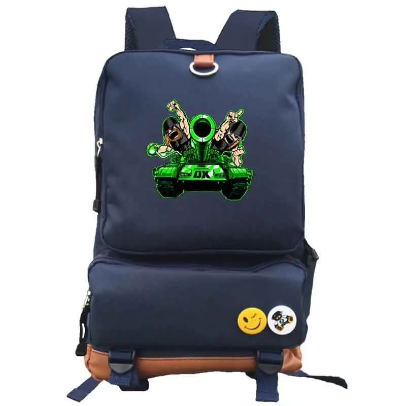 style3 navy blue DX D-Generation X Рюкзак студенческий школьный рюкзак ноутбук рюкзак повседневный рюкзак - Цвет: style3 navy blue