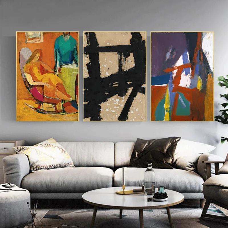 &quotКрасная латунь&quot от Franz Kline известная картина маслом Размножение холст на