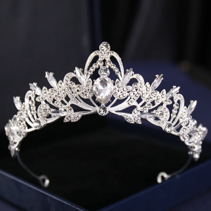 Crowns Tiaras Diadem Hair Headdress For Women Bride Pageant Prom Wedding