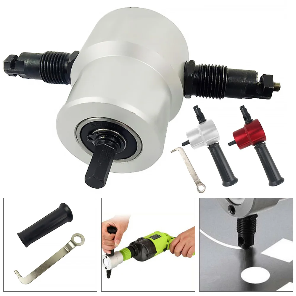 

High Quality Nibble Metal Cutter Double Head Sheet Nibbler Metal Cutter Drill Double Head Drill Nibbler Sheet Metal Cut
