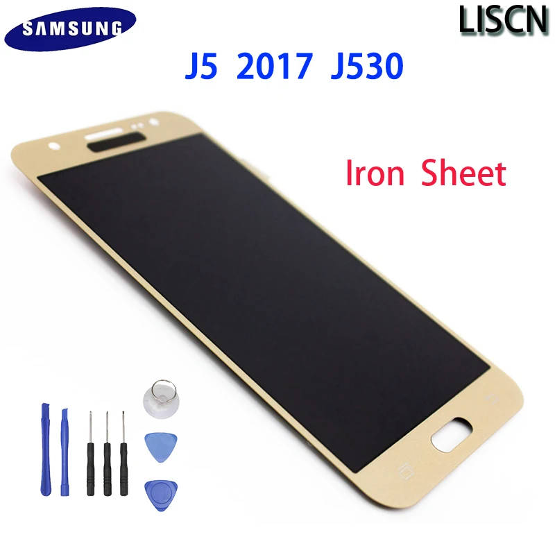 

Iron LCD Similar AMOLED J5 2017 J530 For Sam sung Gal axy Display Touch Screen FUNCTION Replacement Assembly J5 Pro J530F LCD