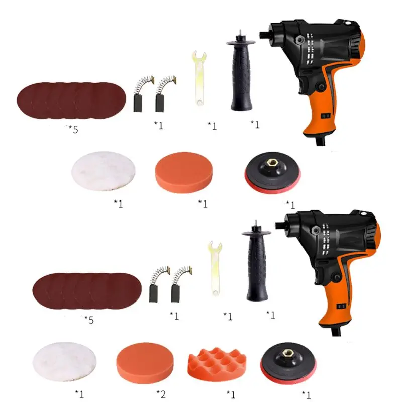 

980W Six Gears Adjustable Speed Car Polisher Electric Polish Waxing Machine Good New