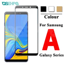 9D Защитное стекло для samsung Galaxy A3 A5 A7 A6 A8 Plus A9 закаленное защитное стекло для экрана чехол