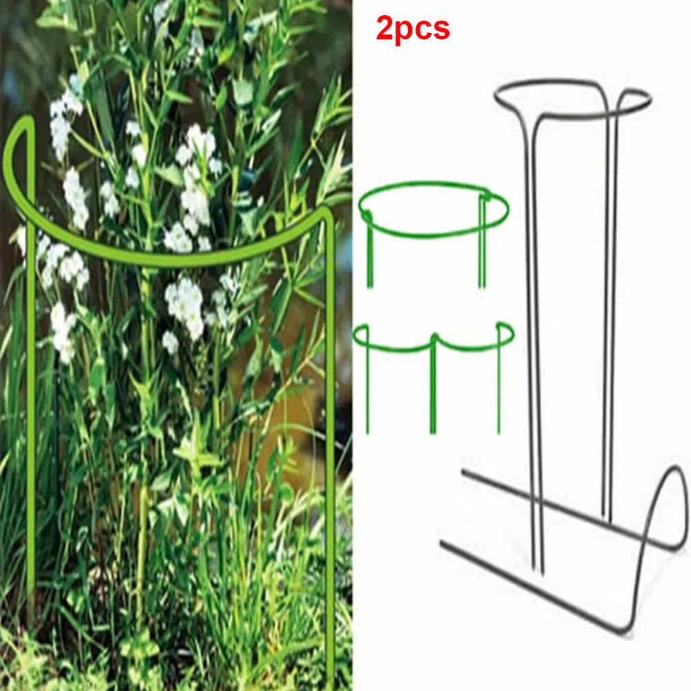 2 шт., рама Morning Glory для поддержки растений, легко устанавливается, для сада, полукруглый, металлический, для сельского хозяйства, домашнее кольцо, инструмент, цветок, профессиональный