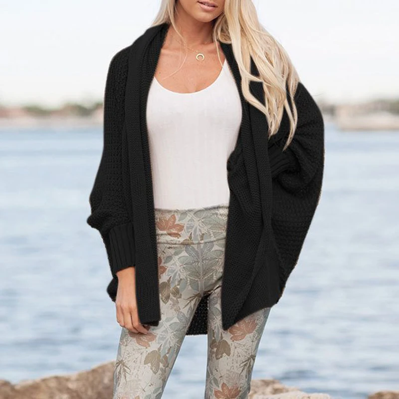 

Womens Cardigans Ladies Sweater Autumn Warm Casual Fashion Winter One Size Loose Fit