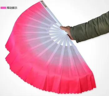 

DHL shipping 30pcs/lot Fashion Gradient color Chinese silk dance fan KungFu FAN Belly Dancing Fans For Wedding Party Gift Favor