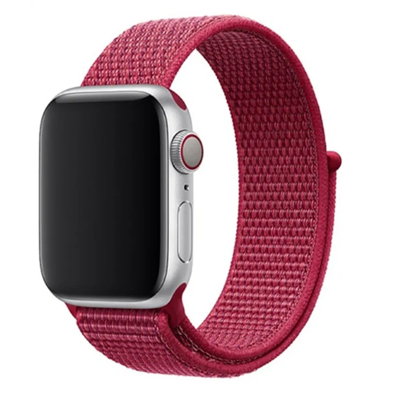 NEW China Red Спортивный дышащий нейлоновый ремешок для часов Apple Watch серии 1 2 3 4 ремешок 42 мм 38 мм модный ремешок для часов - Цвет: NEW China Red