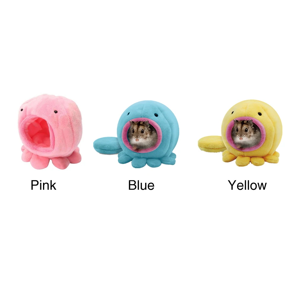 Плюшевый попугай с крючком легко чистится Ежик мягкий милый гамак теплый Осьминог домашнее животное гнездо кровать клетка