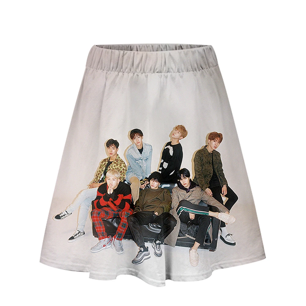 Горячая MONSTA X юбка Харадзюку Повседневная стиль Харадзюку поп юбки новые сексуальные Kpop Женские повседневные Горячая Распродажа модные