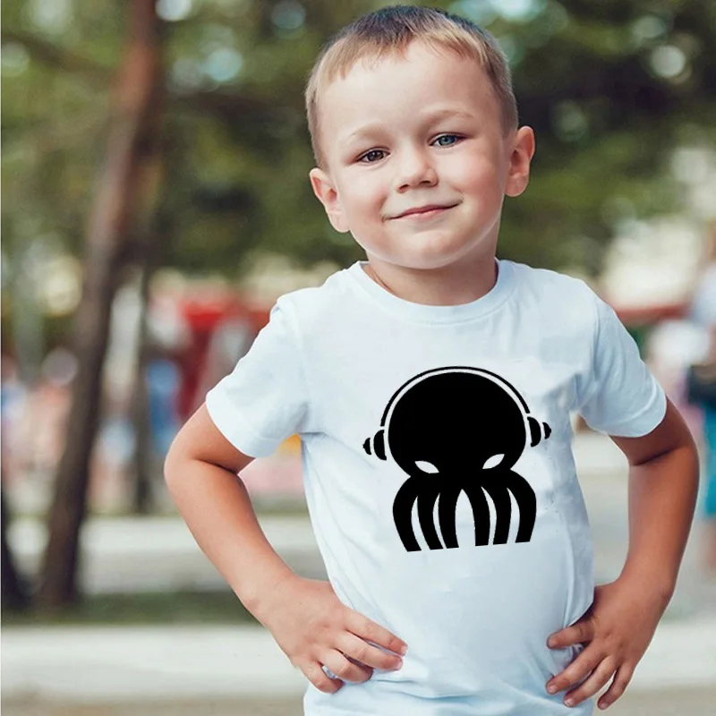Children T Shirt Cotton Letter Printing Children's T-Shirt Bottoming Shirt Boys Girls Clothes Baby Boy T-Shirt