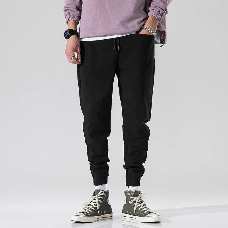 

New Products MEN'S Casual Pants Korean-style Slim Fit MEN'S Long Trousers Elasticity Skinny Youth Trend Small Harem Men's Trouse